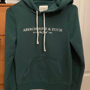 Abercrombie & Fitch Green Hoodie Adult Small